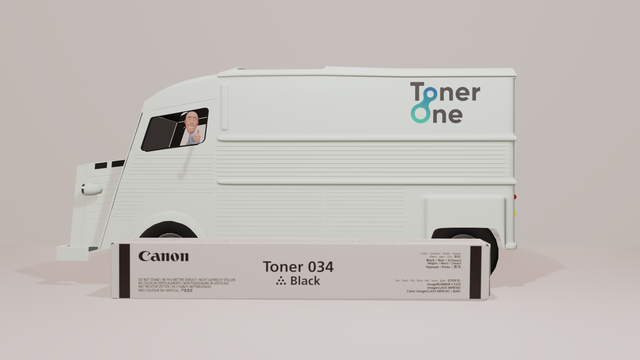 Genuine Canon 034 Black Toner Cartridge