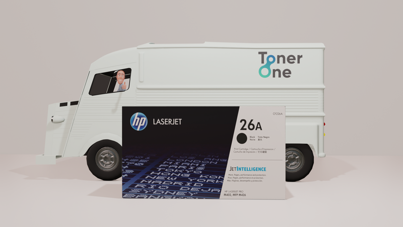 Genuine HP 26A Standard Capacity Black Toner Cartridge - CF226A