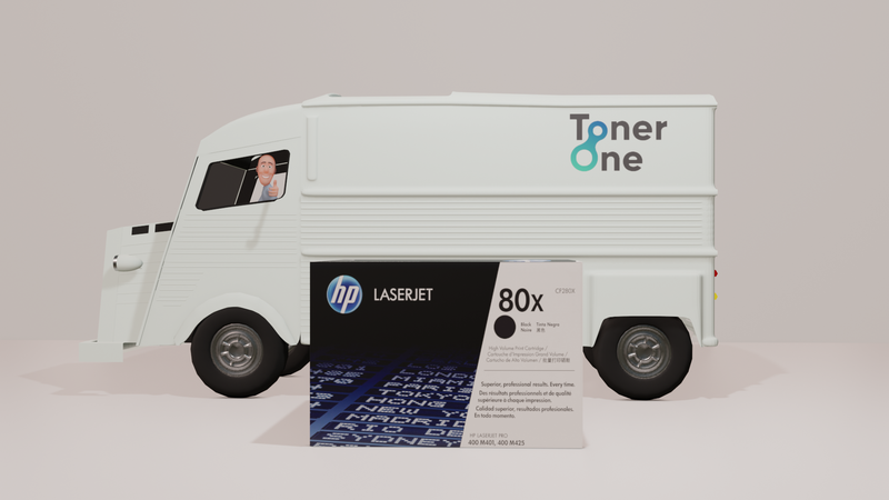 Genuine HP 80X High Capacity Black Toner Cartridge - CF280X