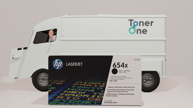 Genuine HP 654X High Capacity Laserjet Toner Cartridge - CF330X - Black
