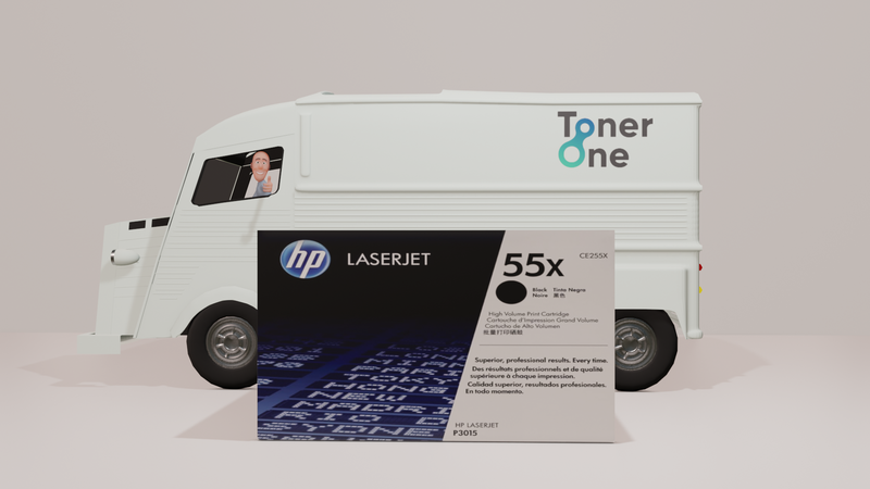 Genuine HP 55X High Capacity Black Toner Cartridge - CE255X