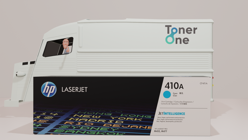 Genuine HP 410A Standard Capacity Laserjet Toner Cartridge -CF411A-Cyan