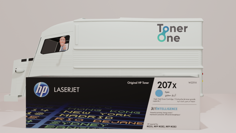 Genuine HP 207X High Capacity Laserjet Toner Cartridge - W2211X - Cyan