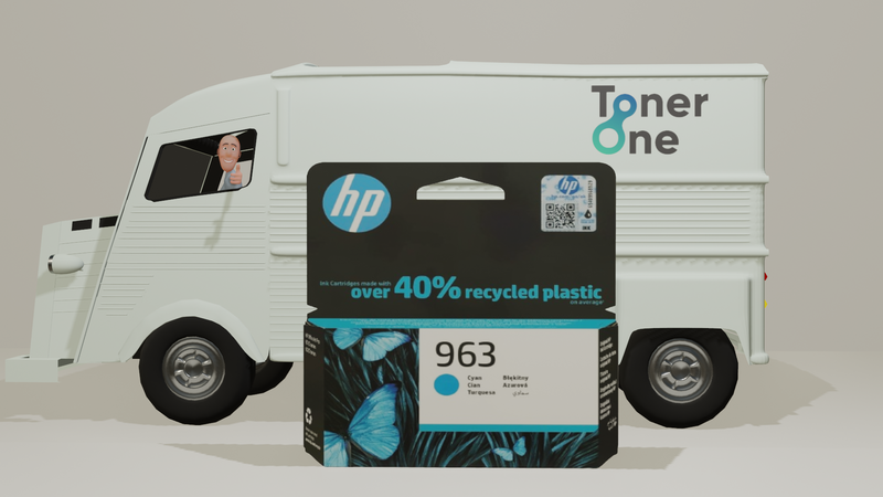 Genuine HP 963 Ink Cartridge - 3JA23AE - Cyan