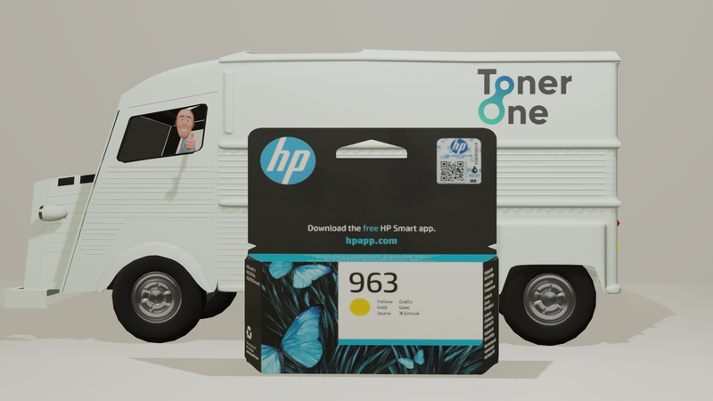 Genuine HP 963 Ink Cartridge - 3JA25AE - Yellow