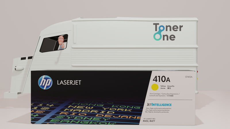 Genuine HP 410A Standard Capacity Laserjet Toner Cartridge - CF412A - Yellow