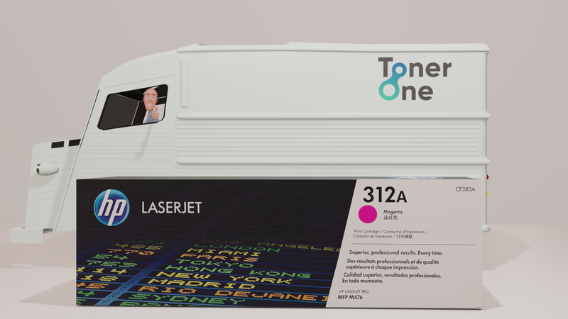 Genuine HP 312A Standard Capacity Laserjet Toner Cartridges - CF383A -Magneta