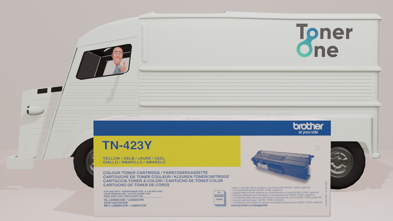 Genuine High Capacity Brother TN-423Y Toner Cartridge - Yellow