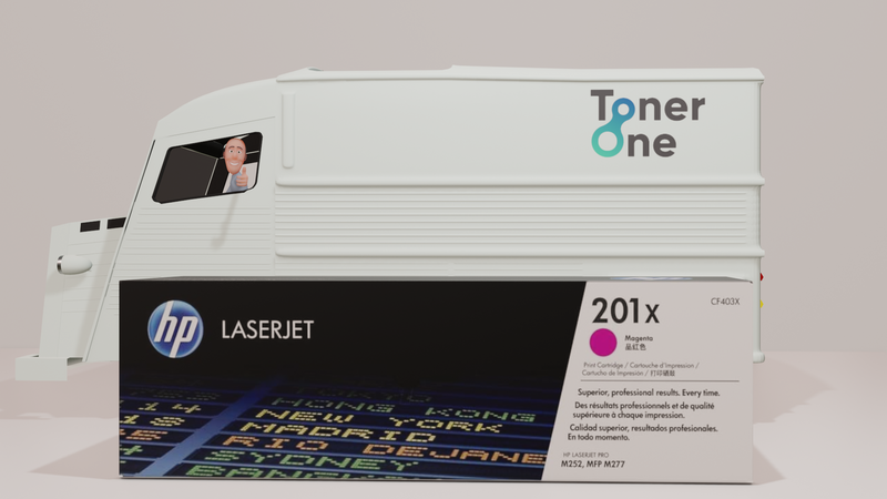 Genuine HP 201X High Capacity Laserjet Toner Cartridge -CF403X - Magenta