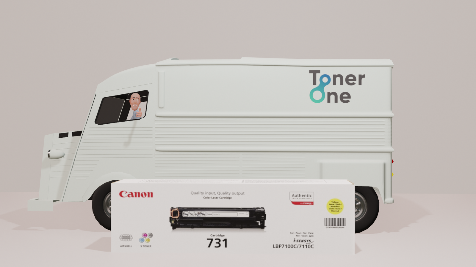 Genuine Canon 731Y Toner Cartridge - Yellow