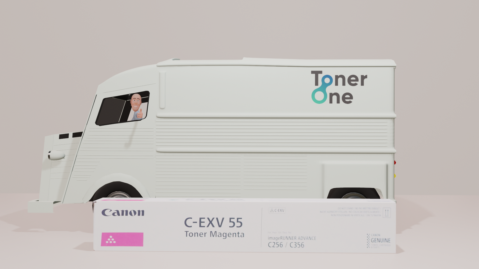 Genuine Canon C-EXV55 Toner Cartridge - Magenta