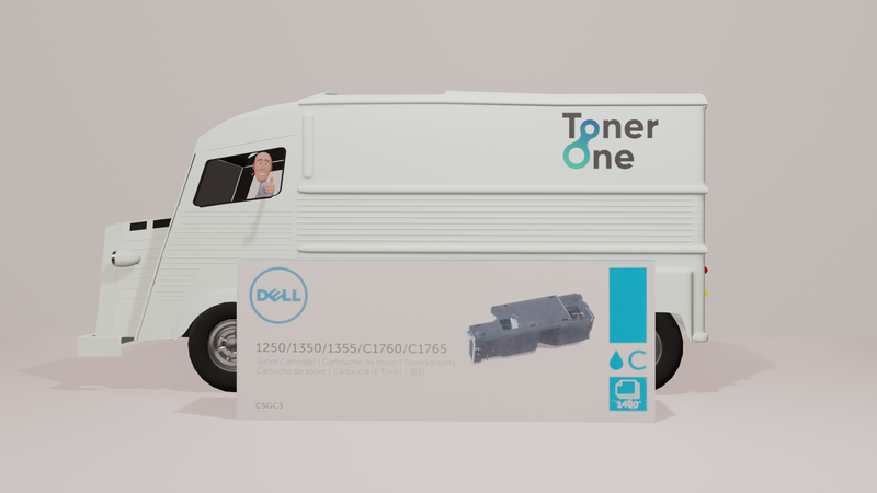 Genuine Dell 593-11114 (C5GC3) Cyan Toner Cartridge