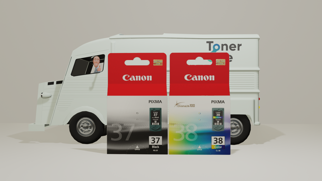 Genuine Canon PG37/CL38 Ink Cartridges - Multipack