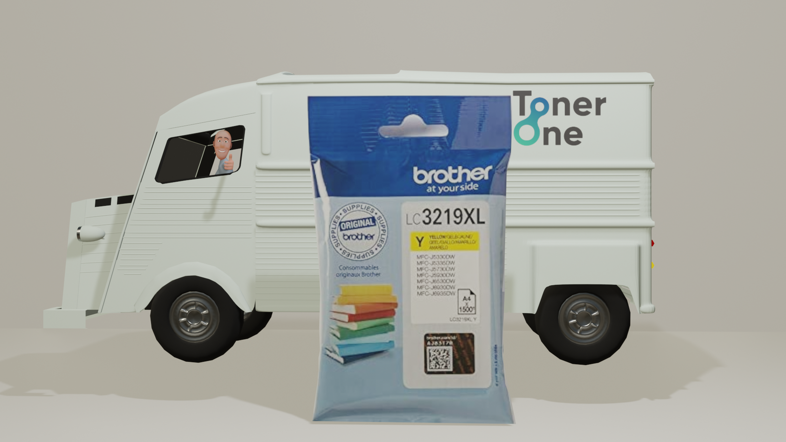 Genuine High Capacity Brother LC-3219XLY Inkjet Cartridge - Yellow