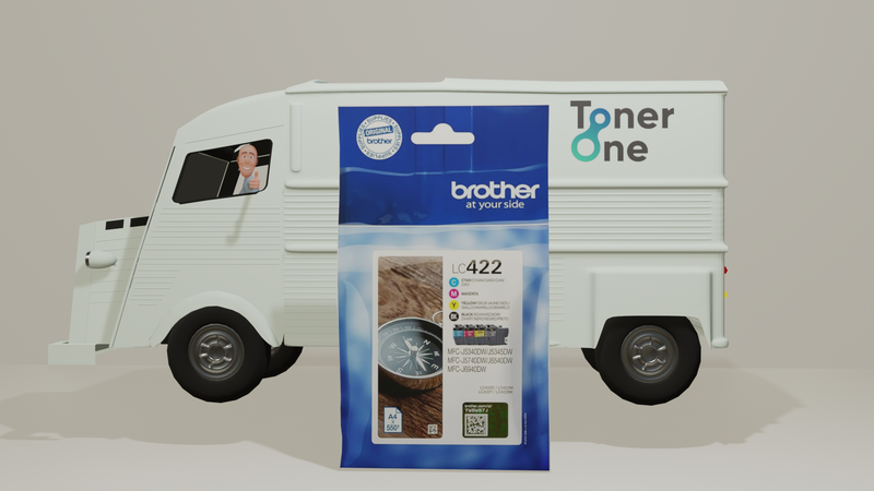 Genuine Brother LC-422 Inkjet Cartridges - Multipack