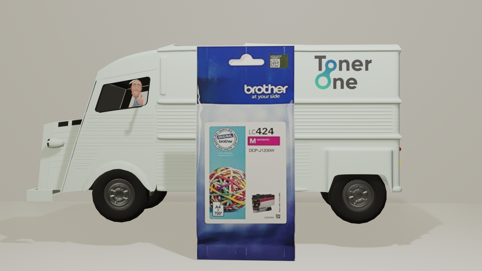 Genuine Brother LC-424M Inkjet Cartridge - Magenta