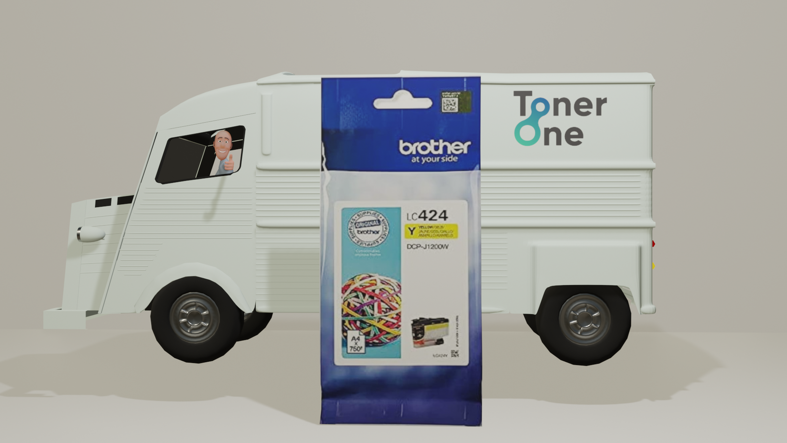 Genuine Brother LC-424Y Inkjet Cartridge - Yellow