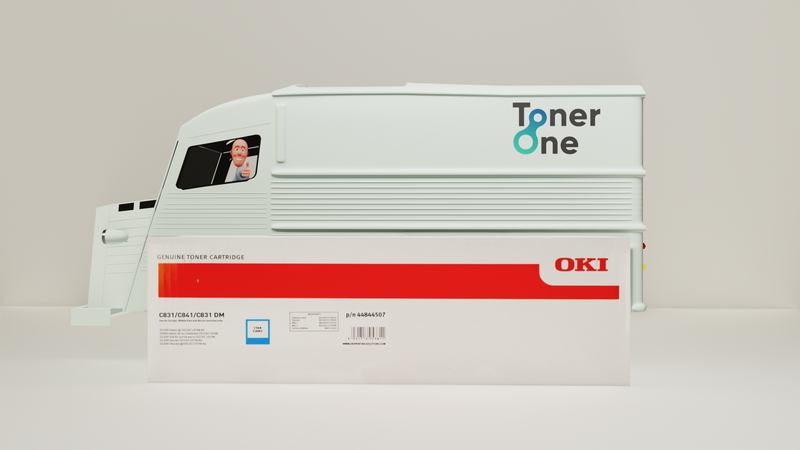 Geniune Oki 44844507 Toner Cartridge - Cyan