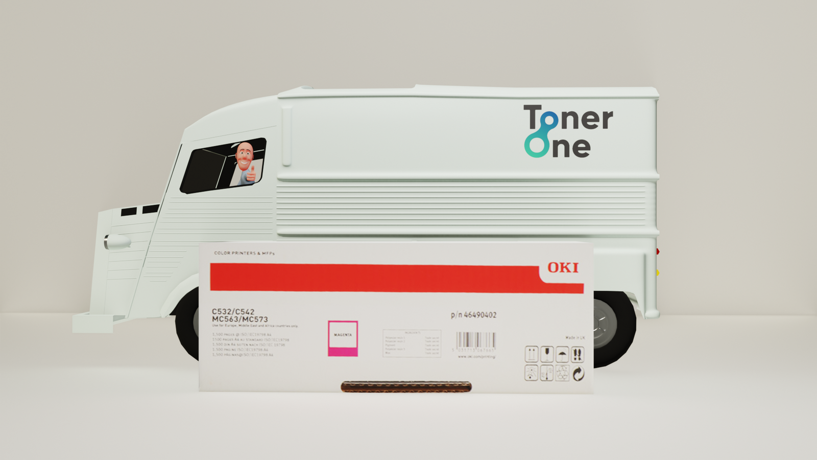 Geniune Oki 46490402 High Capacity Toner Cartridge - Magenta