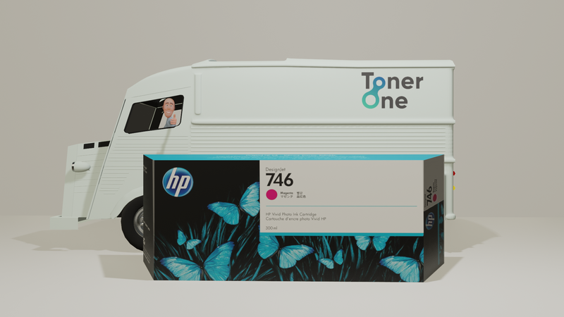 Genuine HP 746 Magenta Ink Cartridge - P2V78A