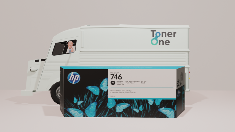 Genuine HP 746 Photo Black Ink Cartridge | P2V82A