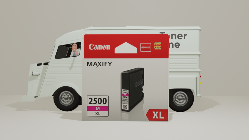 Genuine Canon PGI-2500XLM Ink Cartridges - Magenta