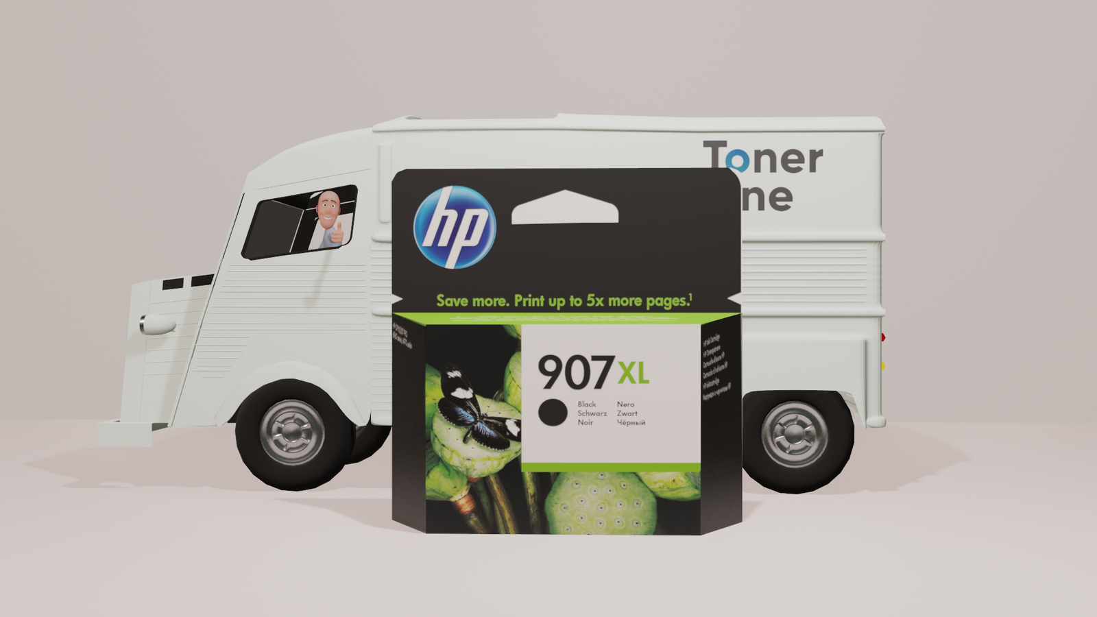 Genuine HP 907XL High Capacity Ink Cartridge (T6M19AE) - Black