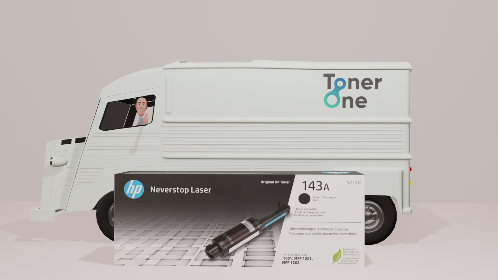 Genuine HP 143A Black Toner Reload Kit - W1143A