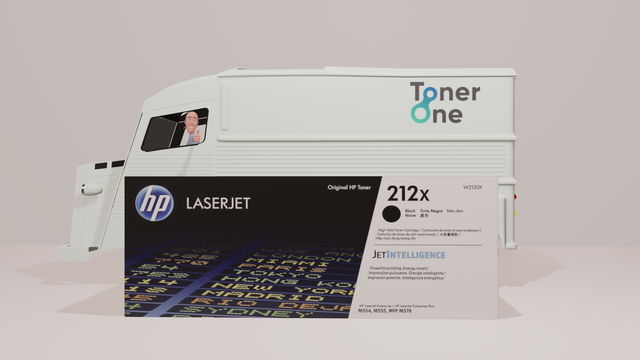 Genuine HP 212X  High Capacity Black Toner Cartridge - W2120X