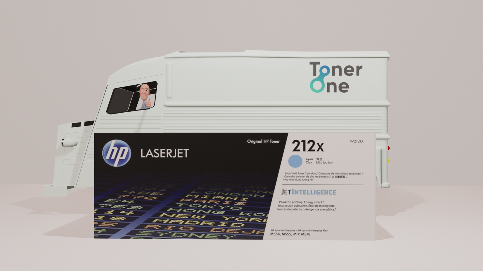 Genuine HP 212X High Capacity Cyan Toner Cartridge - W2121X