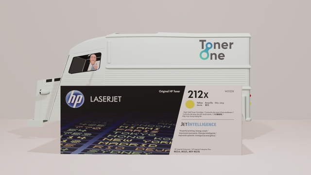 Genuine HP 212X High Capacity Yellow Toner Cartridge - W2122X