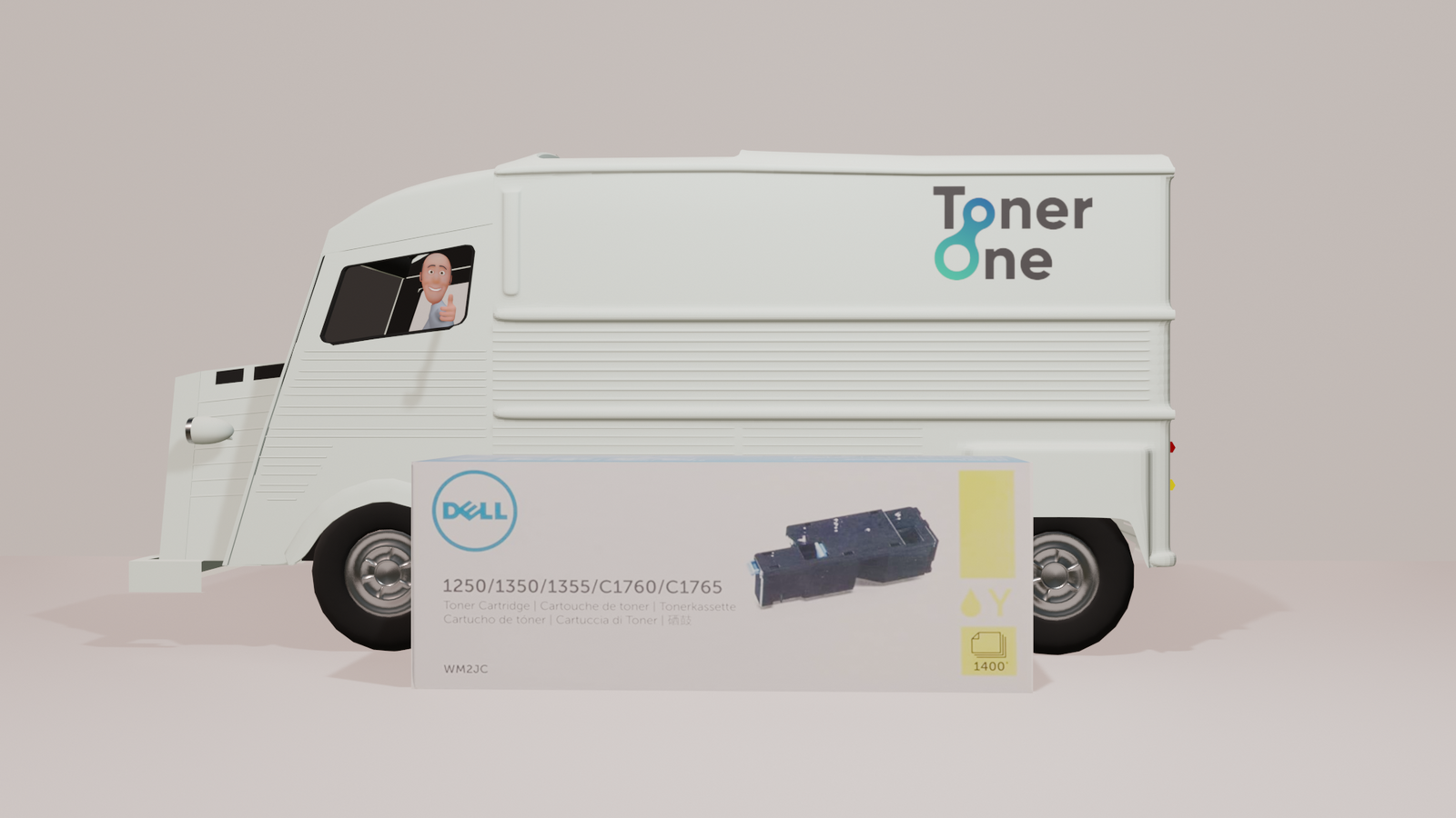 Genuine Dell WM2JC Yellow Toner Cartridge