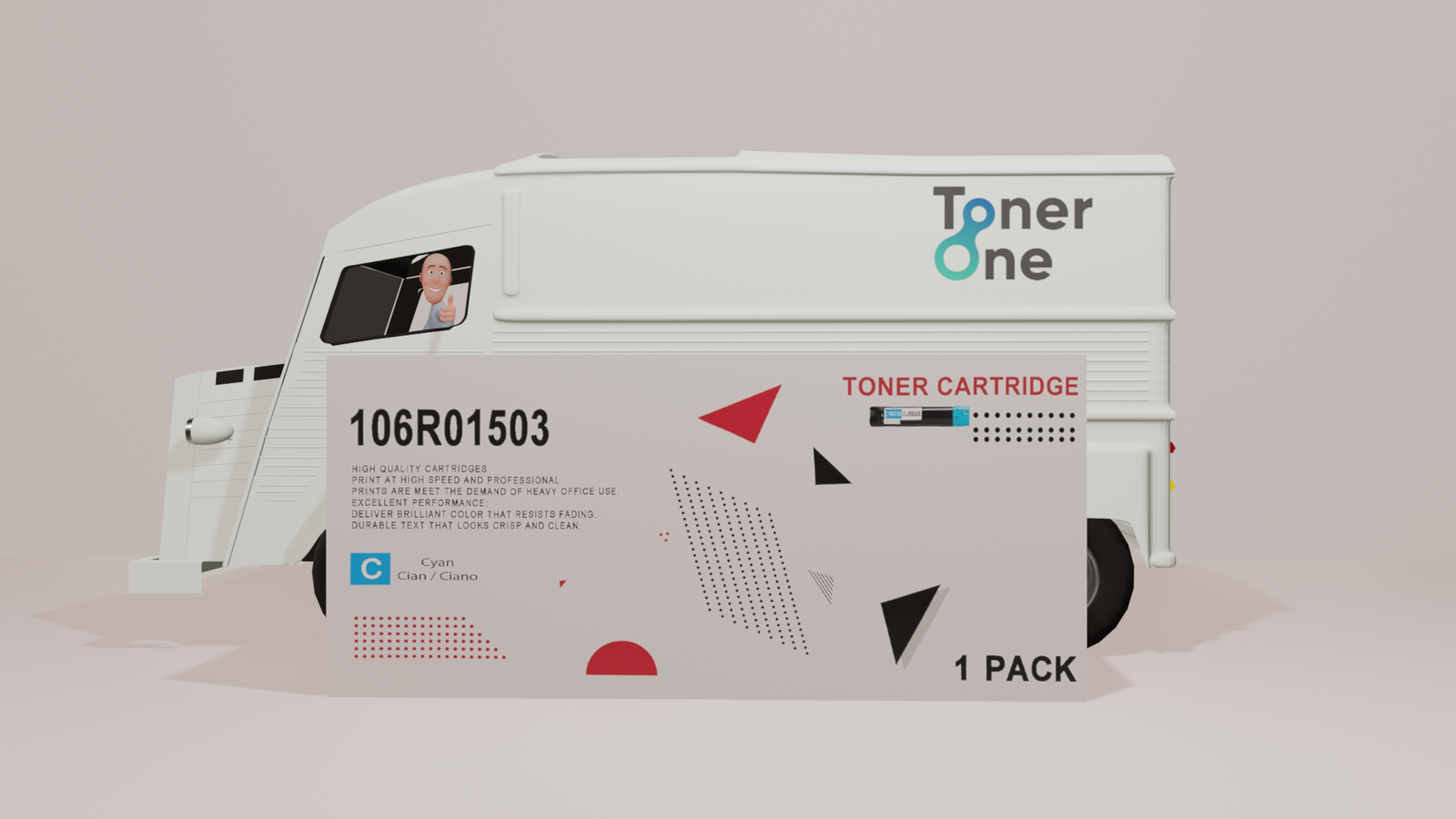 Genuine Xerox 106R01503 Standard Capacity Toner Cartridge - Cyan