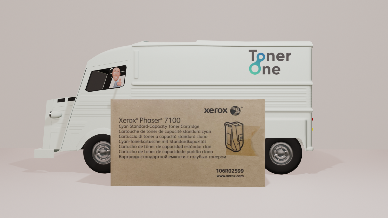 Genuine Xerox 106R02599 Standard Capacity Toner Cartridge - Cyan