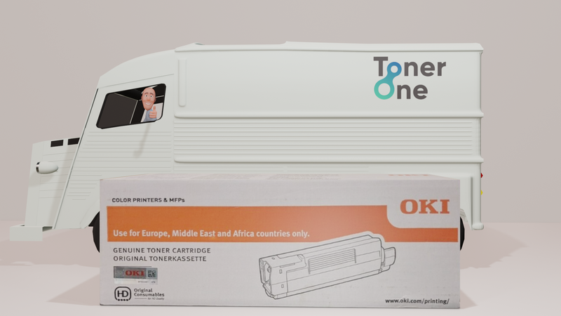 Geniune Oki 44250723 Toner Cartridge - Cyan