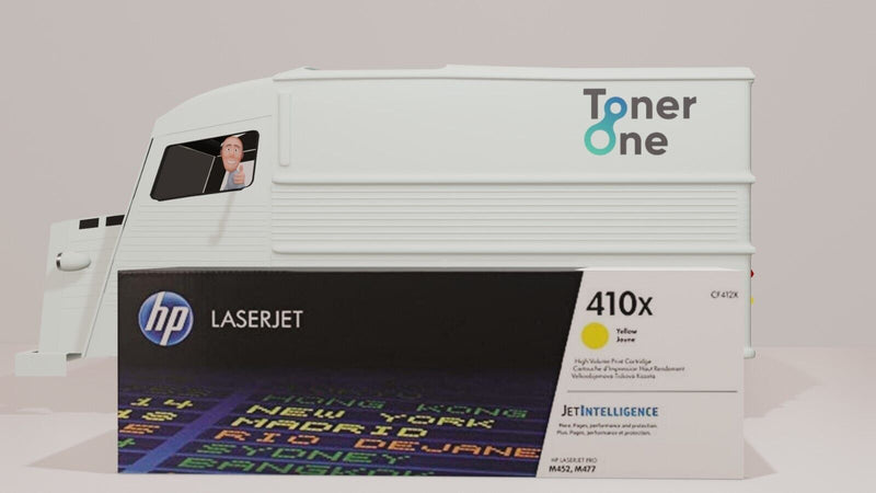 Genuine HP 410X High Capacity Laserjet Toner Cartridge - CF412X - Yellow