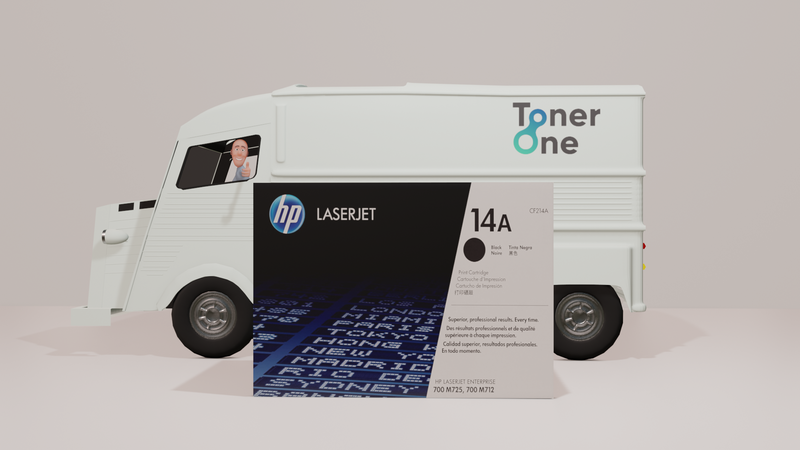 Genuine HP 14A Standard Capacity Black Toner Cartridge - CF214A