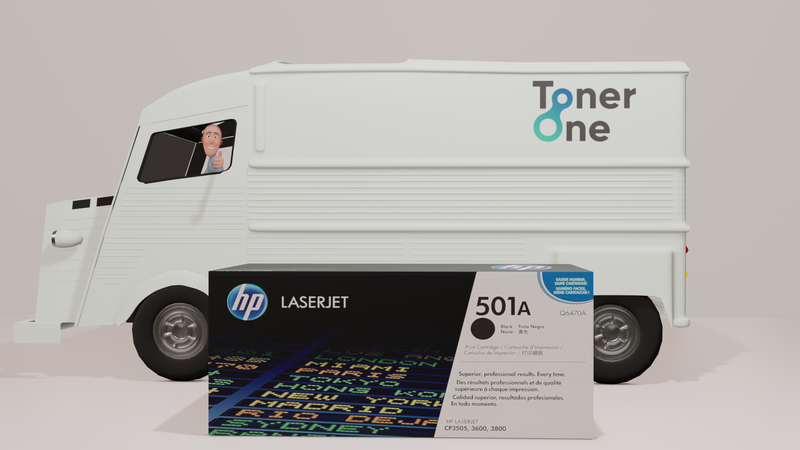 Genuine HP 501A Standard Laserjet Toner Cartridges - Q6470A - Black