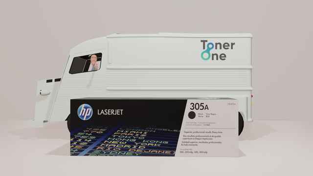 Genuine HP 305A Standard Capacity Laserjet Toner Cartridge - CE410A - Black
