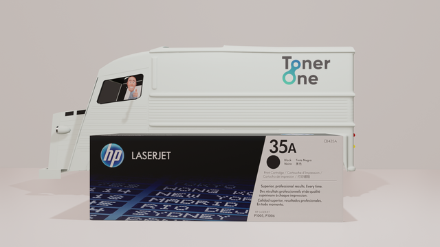 Genuine HP 35A Standard Capacity Laserjet Toner Cartridge - CB435A - Black