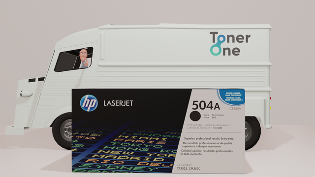 Genuine HP 504A Standard Capacity Laserjet Toner Cartridge - CE250A - Black