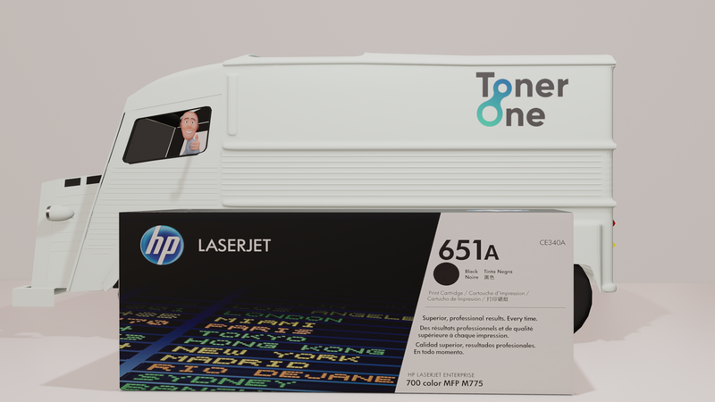 Genuine HP 651A Standard Laserjet Toner Cartridge - CE340A- Black