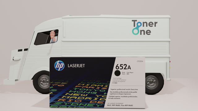 Genuine HP 652A Standard Capacity Laserjet Toner Cartridge - CF320A - Black