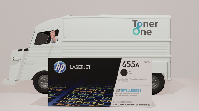 Genuine HP 655A Standard Laserjet Toner Cartridges - CF450A - Black