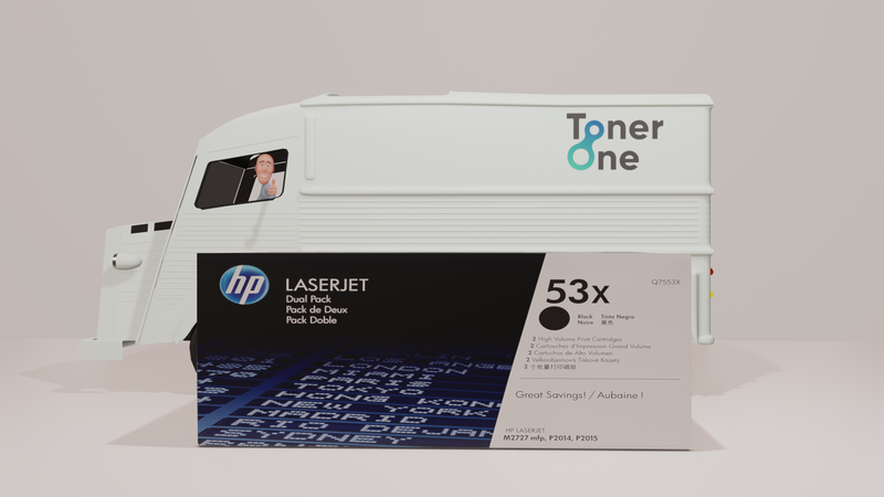 Genuine HP 53A|53X Standard and High Capacity Black Toner Cartridges