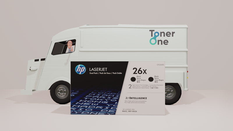 Genuine HP 26A|26X Standard and High Capacity Black Toner Cartridges