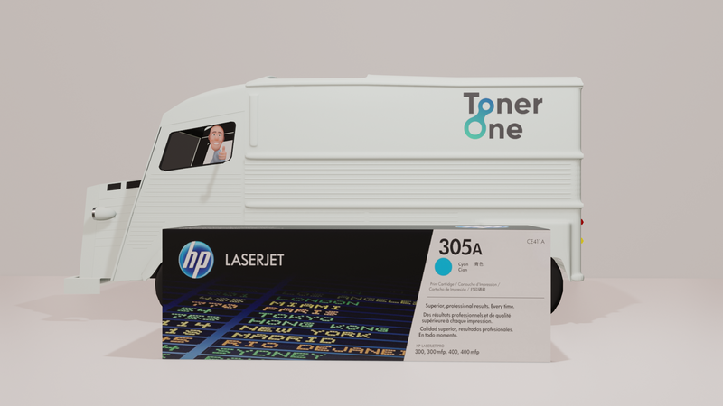 Genuine HP 305A Standard Capacity Laserjet  Toner Cartridges - CE411A - Cyan