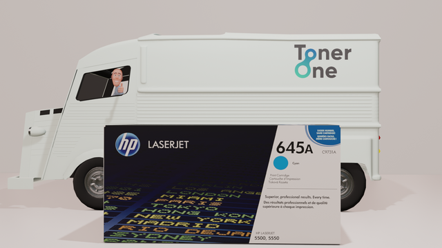 Genuine HP 645A Standard Laserjet Toner Cartridge - C9731A - Cyan