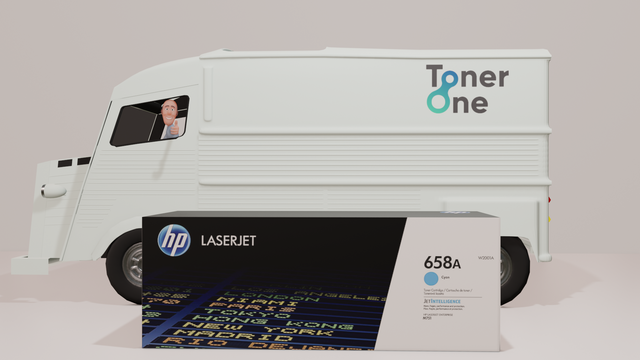 Genuine HP 658A Standard Capacity Laserjet Toner Cartridge - W2001A - Cyan