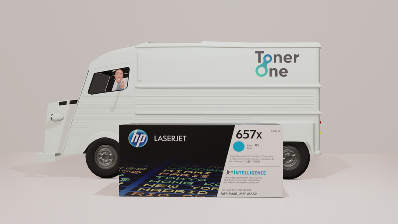 Genuine HP 657X High Capacity Toner Cartridges - CF471X - Cyan